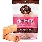 Earth Animal No-Hide Medium Rolls Long Lasting Natural Rawhide Alternative Salmon Recipe Chew Dog Treats, 2 count