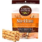 Earth Animal No-Hide Stix Long Lasting Natural Rawhide Alternative Chicken Recipe Chew Dog & Cat Treat Sticks, 10 count