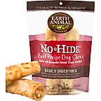 Earth Animal No-Hide Medium Rolls Long Lasting Natural Rawhide Alternative Beef Recipe Chew Dog Treats, 2 count