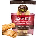 Earth Animal No-Hide Medium Rolls Long Lasting Natural Rawhide Alternative Beef Recipe Chew Dog Treats, 2 count