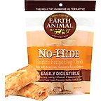 Earth Animal No-Hide Small Rolls Long Lasting Natural Rawhide Alternative Chicken Recipe Chew Dog Treats, 2 count