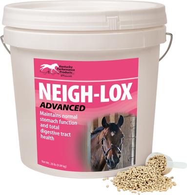 Show full view: Kentucky Performance Products Neigh-Lox Advanced Digestive Health Pellet Horse Supplement, 20-lb tub slide 2 of 5