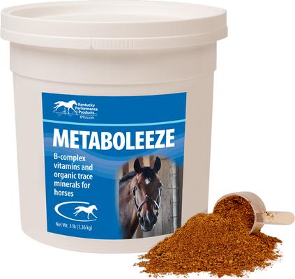 Show full view: Kentucky Performance Products Metaboleeze Metabolic Support Powder Horse Supplement, 3-lb tub slide 2 of 4