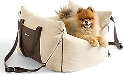 Lesure Waterproof Small Dog Car Booster Seat, Standard, Beige