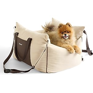 Lesure Waterproof Small Dog Car Booster Seat, Standard, Beige