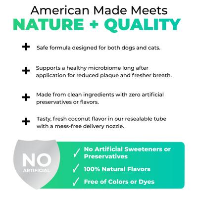 Show full view: Tartar Shield Pro Care Enzymatic Coconut Flavor Dog & Cat Dental Kit, 3 -oz tube slide 6 of 8