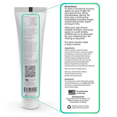 Show full view: Tartar Shield Pro Care Enzymatic Coconut Flavor Dog & Cat Dental Kit, 3 -oz tube slide 3 of 8