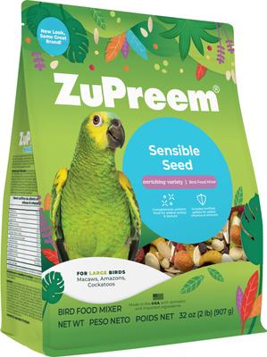 Show full view: ZuPreem Sensible Seed Large Bird Food, 2-lb bag slide 3 of 9