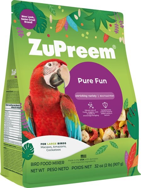 ZuPreem Pure Fun Large Bird Dry Food, 2-lb bag
