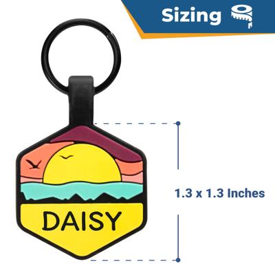 GoTags Silent Silicone Personalized Dog ID Tag