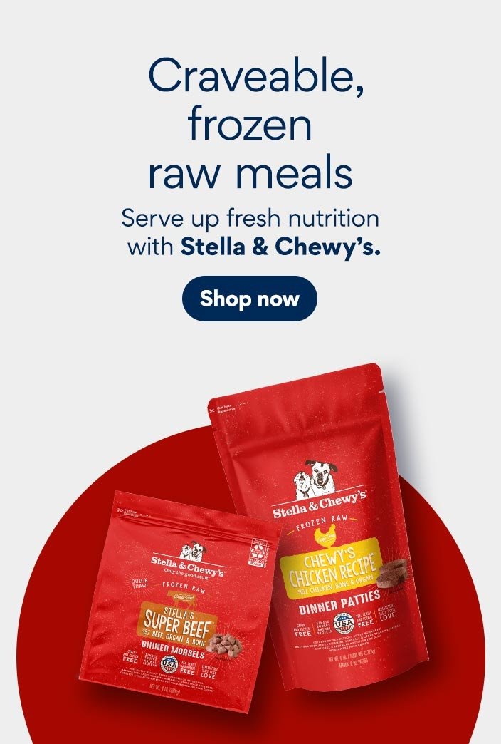 Craveable, frozen raw meals. Serve up fresh nutrition with Stella & Chewy's. 