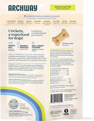 Show full view: Archway Better Biscuit Peanut Butter Crunchy Dog Treats, 5-oz bag slide 3 of 10