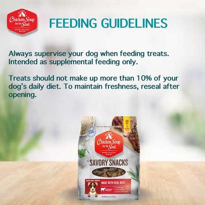 Show full view: Chicken Soup for the Soul Savory Snacks Beef Dog Treat, 16-oz bag slide 8 of 12