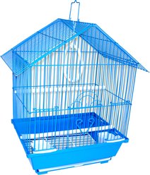 YML House Top Parakeet Bird Cage, Blue