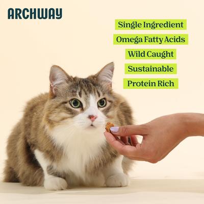 Show full view: Archway Single Ingredient Sustainable Fish Dehydrated Cat Treats, 2.5-oz bag slide 6 of 10