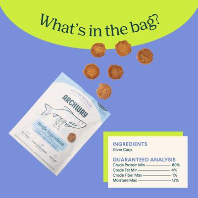 Show full view: Archway Single Ingredient Sustainable Fish Dehydrated Dog Treats, 2.5-oz bag slide 5 of 10