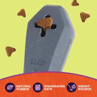 Show full view: BARK The Drac Pack Halloween Snack Casket Treat Dispensing Dog Toy slide 4 of 8