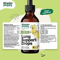 Forever Puppy Lung Support Drops Respiratory Supplement for Dogs, 4-fl oz bottle slide 2 of 7