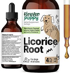 Forever Puppy Licorice Root Drops Respiratory Supplement for Dogs, 4-fl oz bottle