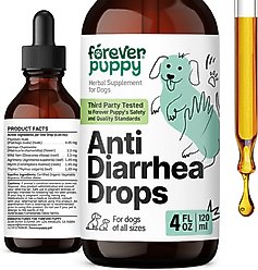 Forever Puppy Anti Diarrhea Drops Digestive Supplement for Dogs, 4-fl oz bottle