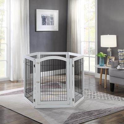 Show full view: Unipaws 6 Panel Dog Gate, White slide 3 of 8