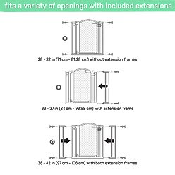 Summer by Ingenuity Doorway 42W Series Dog & Cat Gate, Grey slide 2 of 8