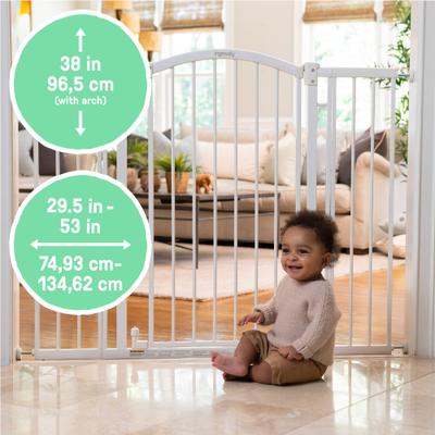 Show full view: Summer by Ingenuity Extra Tall & Wide SafetyDog & Cat Gate, White slide 5 of 10