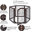 Show in main carousel: Unipaws 6 Panel Dog Gate, Espresso slide 4 of 9
