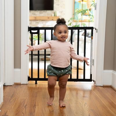 Show full view: Summer by Ingenuity Stairway 48W Series Dog & Cat Gate, Black Wood slide 6 of 9