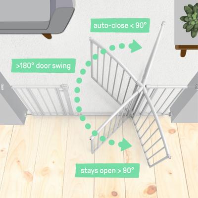 Show full view: Summer by Ingenuity Extra Tall & Wide SafetyDog & Cat Gate, White slide 8 of 10