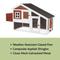 Show in main carousel: TRIXIE natura 72-in Enclosed Outdoor Chicken Coop, 2 Chicken Capacity, Auburn/White slide 7 of 7
