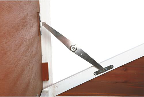 Show full view: TRIXIE natura 72-in Enclosed Outdoor Chicken Coop, 2 Chicken Capacity, Auburn/White slide 6 of 7