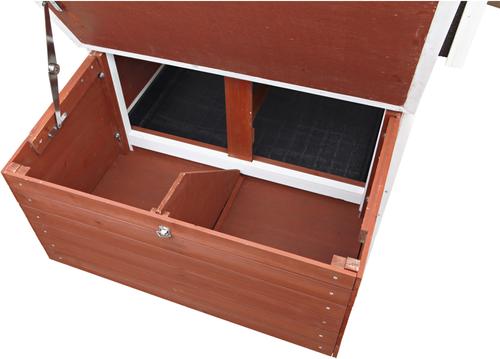 Show full view: TRIXIE natura 72-in Enclosed Outdoor Chicken Coop, 2 Chicken Capacity, Auburn/White slide 5 of 7