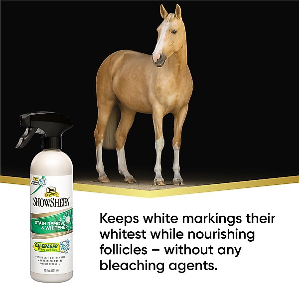 Show full view: Absorbine ShowSheen Stain Remover & Whitener Horse Spray, 20-fl oz bottle slide 2 of 5