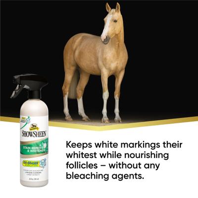 Show full view: Absorbine ShowSheen Stain Remover & Whitener Horse Spray, 20-fl oz bottle slide 2 of 5