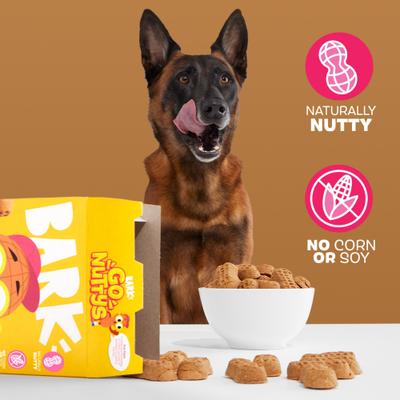 Show full view: BARK Go Nutty Honey Peanut Flavored Soft Baked Dog Treats, 10-oz box slide 6 of 10