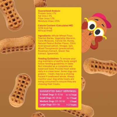Show full view: BARK Go Nutty Honey Peanut Flavored Soft Baked Dog Treats, 10-oz box slide 4 of 10