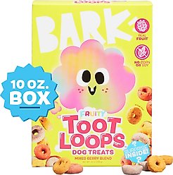 BARK Fruity Toot Loops Mixed Berry Blend Flavored Crunchy Dog Treats, 10-oz box slide 2 of 9