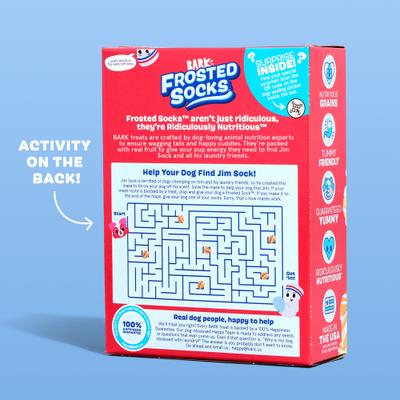 Show full view: BARK Frosted Socks Yogurt Berry Flavored Crunchy Dog Treats, 10-oz box slide 5 of 11