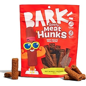 BARK Beefy Meat Hunks Beef Recipe Soft & Chewy Dog Treats, 10-oz bag
