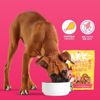 Show full view: BARK Clucky Nuggy Yumz Chicken Nugget Recipe Soft Baked Dog Treats, 10-oz bag slide 6 of 10