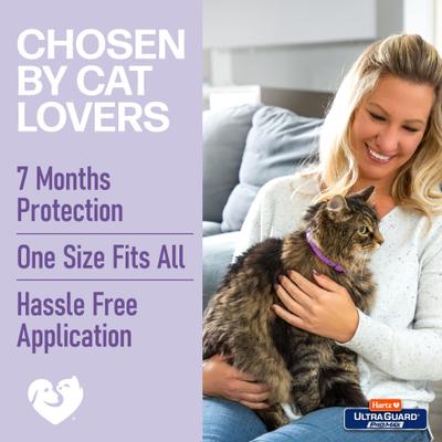 Show full view: Hartz UltraGuard ProMax Flea & Tick Cat Collar, Purple, 2 count slide 7 of 10