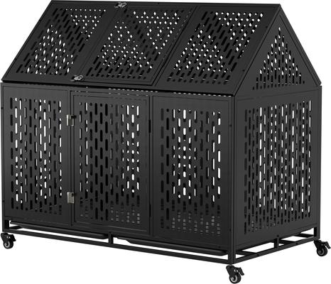 Show full view: Coziwow Furniture Style Heavy Duty Dog Crate, Brown, Large slide 3 of 8
