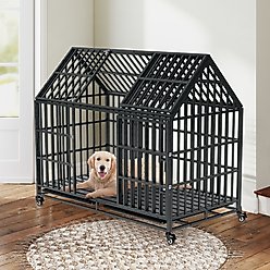 Coziwow Furniture Style Heavy Duty Dog Crate, Brown, Medium
