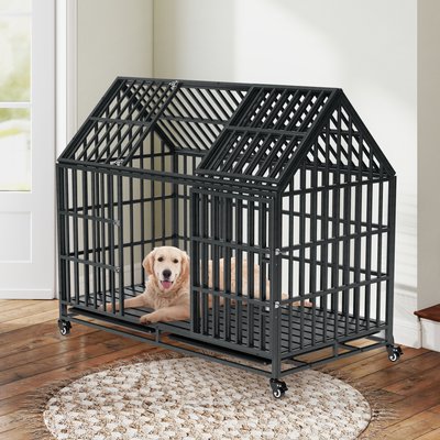 Coziwow Coziwow Furniture Style Heavy Duty Dog Crate, Brown, Medium