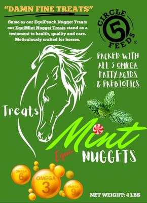 Show full view: Circle 5 Feeds EquiMint Nugget Prebiotic Horse Treats, 4-lb bag slide 2 of 6