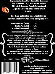 Circle 5 Feeds EquiPeach Nugget Prebiotic Horse Treats, 4-lb bag slide 2 of 4