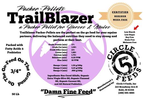 Show full view: Circle 5 Feeds TrailBlazer Packer Pellet Horse & Mule Feed, 50-lb bag slide 2 of 2