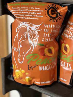 Show full view: Circle 5 Feeds EquiPeach Nugget Prebiotic Horse Treats, 4-lb bag slide 4 of 6