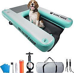 RYPetmia Single-Layer Inflatable Dog Climbing Ladder, Green